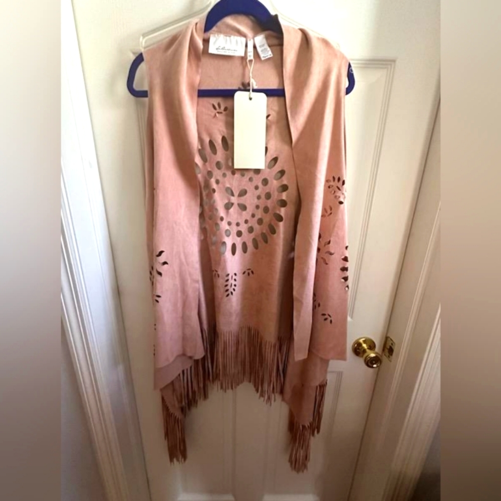 Plus Size Open Vest